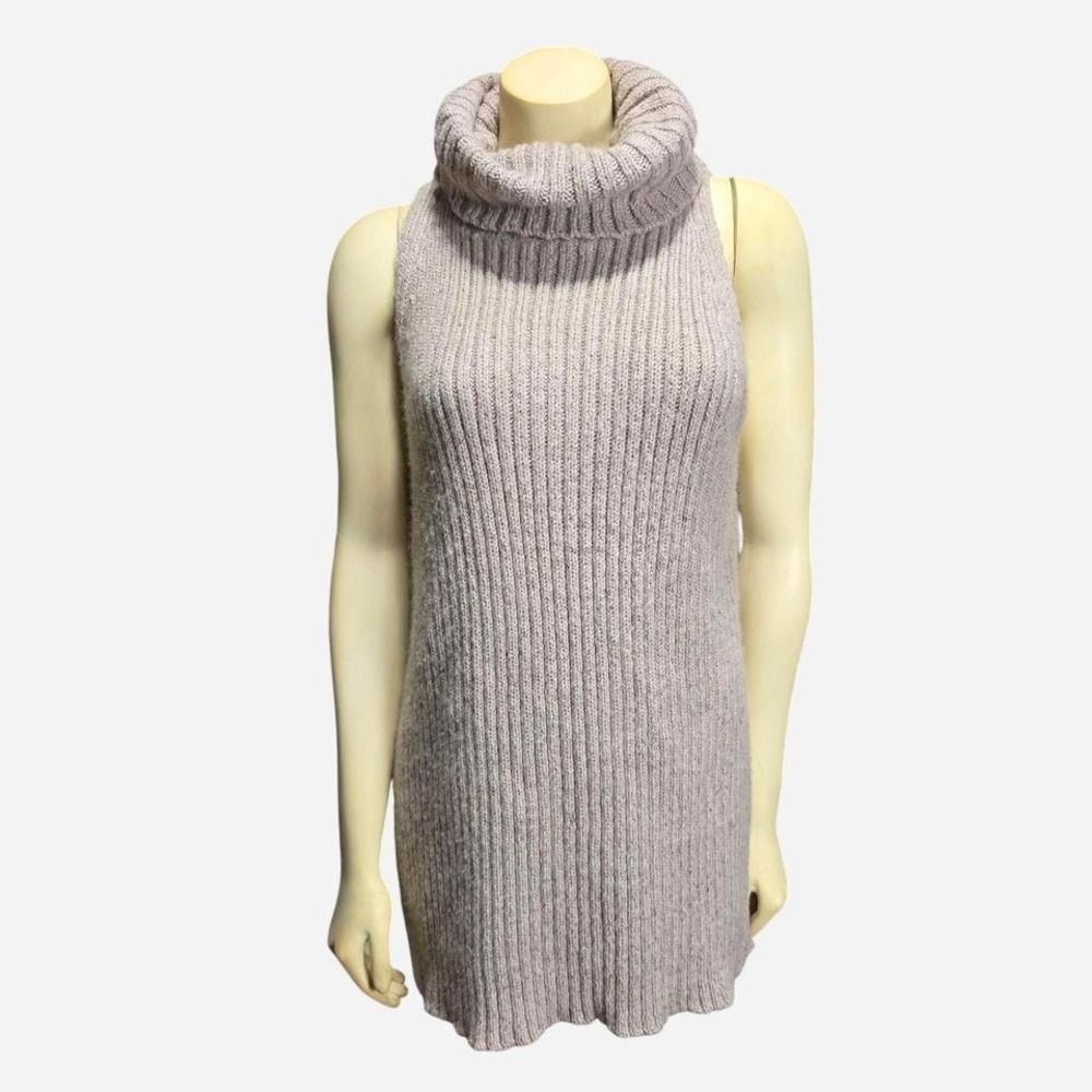 Zara turtle‎ neck sleeveless sweater dress